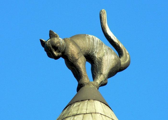 Достопримечательности Риги: дом с кошками