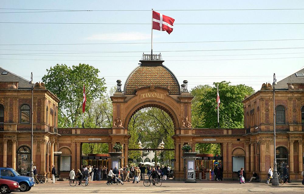 парк аттракционов Тиволи Копенгаген