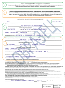 Бланк Согласия На Обработку Персональных Данных Для Визы